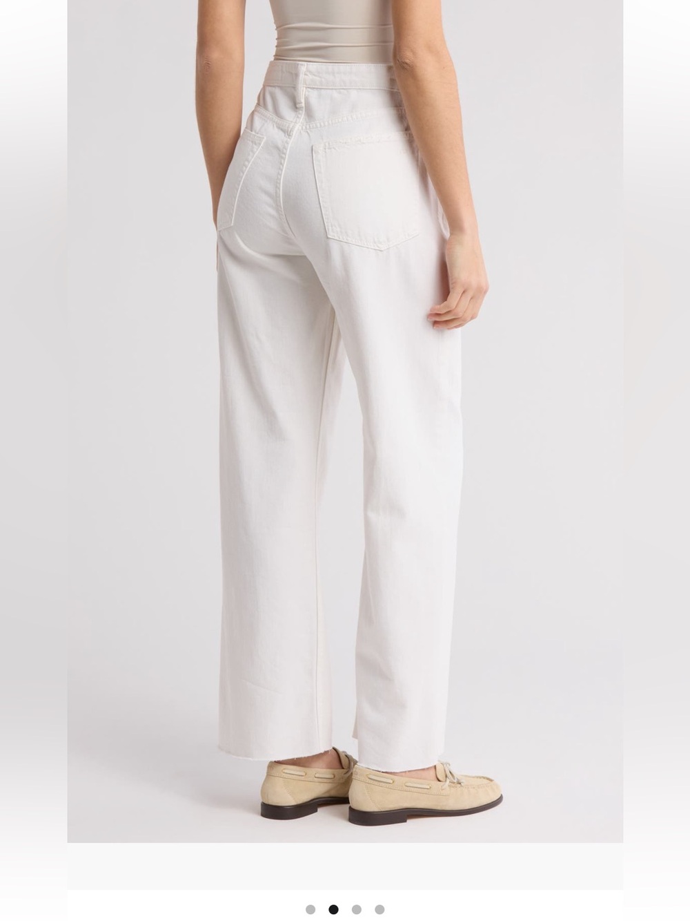 Rag & Bone Cloud Lori White Wide Leg Jeans 26